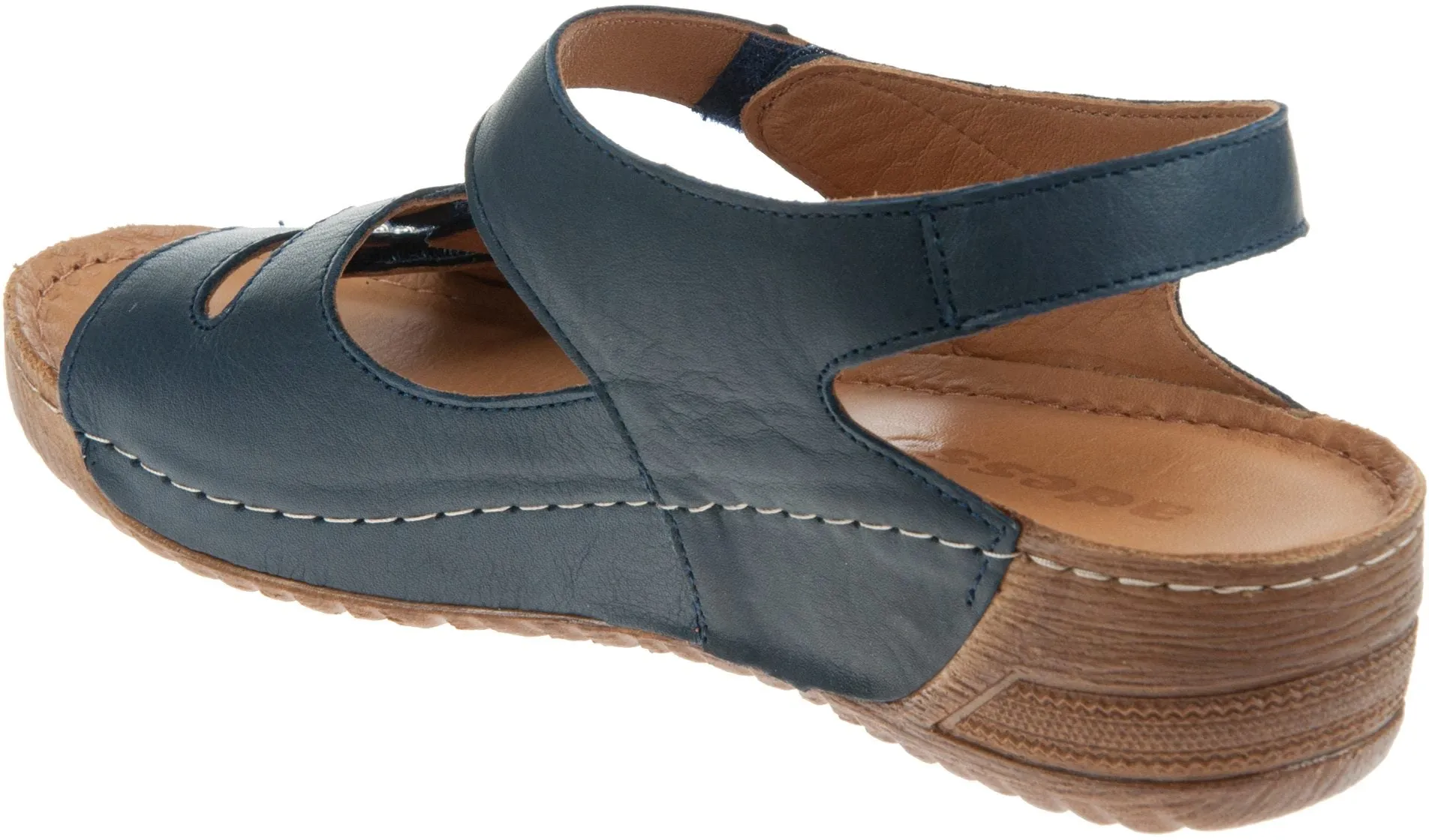 ADESSO Loretta Navy Leather Sandal