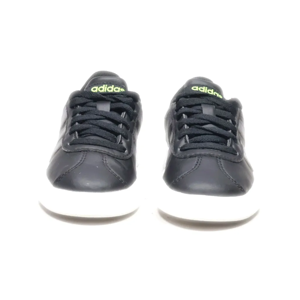 Adidas Grand Court 2.0 Sneakers Leather Black Colour For Kids