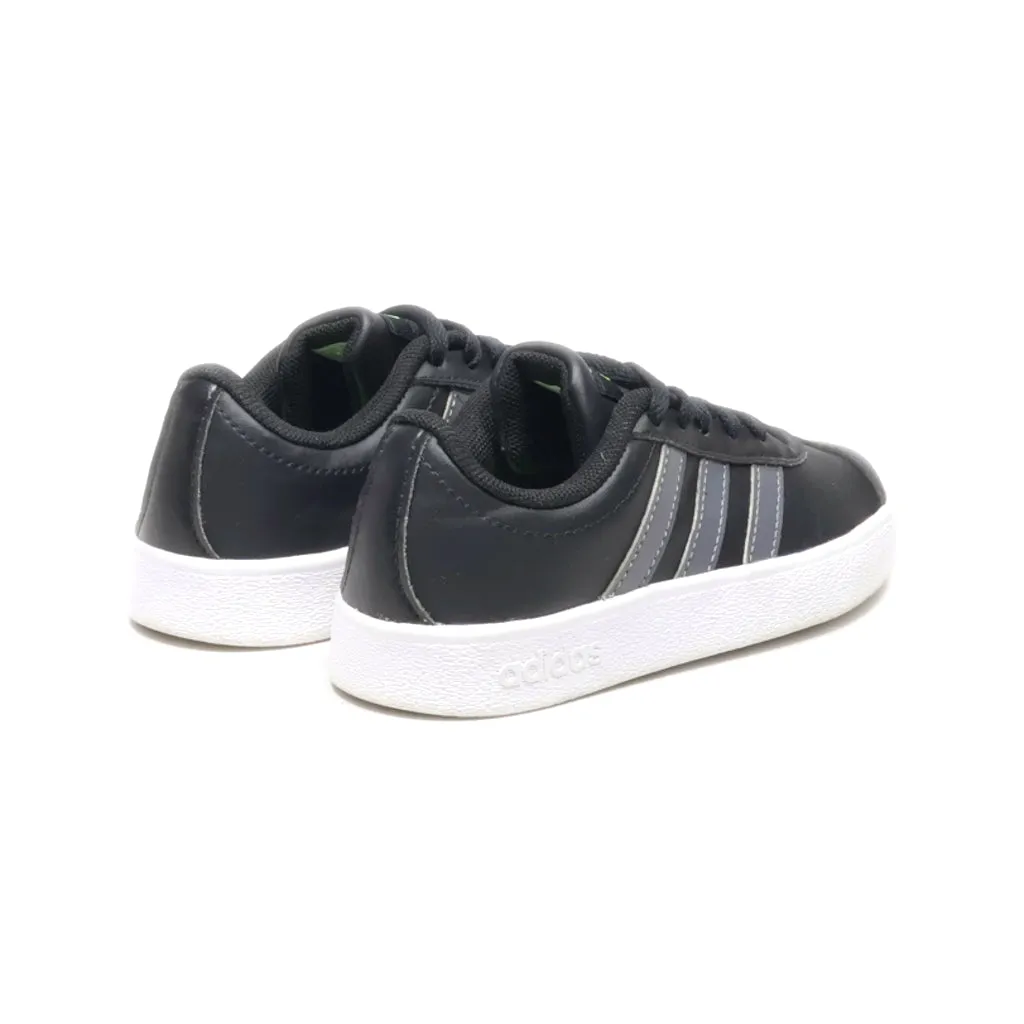 Adidas Grand Court 2.0 Sneakers Leather Black Colour For Kids
