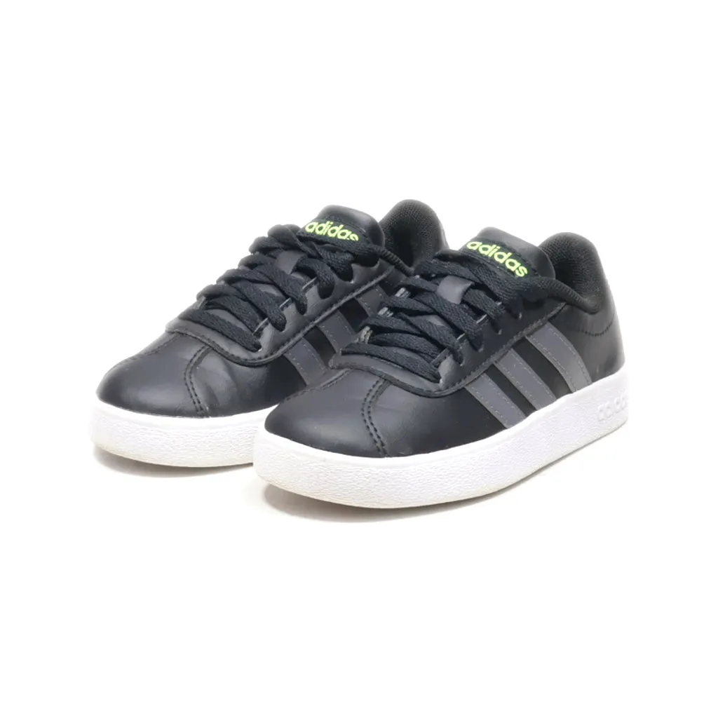 Adidas Grand Court 2.0 Sneakers Leather Black Colour For Kids