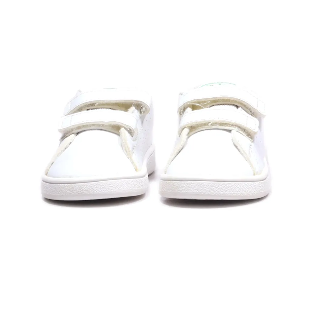 Adidas Hook-And-Loop Sneakers Leather White Colour For Kids