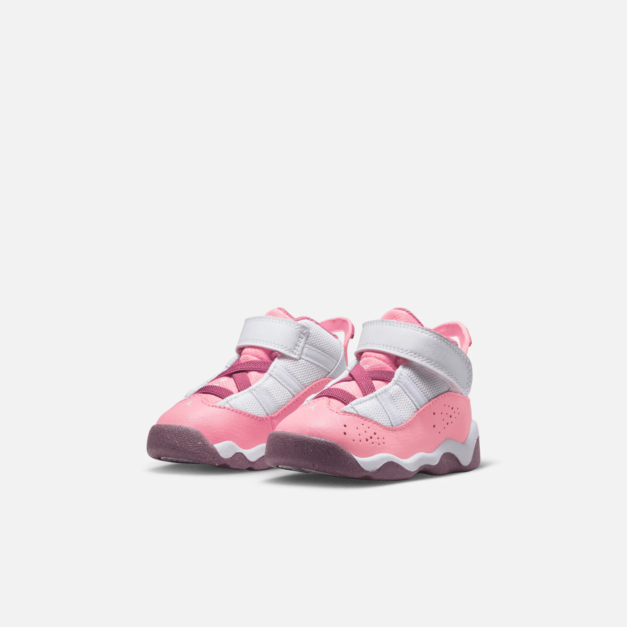 Air Jordan Kids' 6 Rings Coral Chalk (TD)