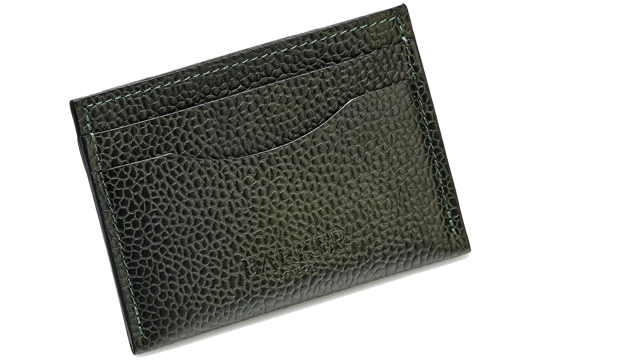 Card Holder Curved - Olive Grain