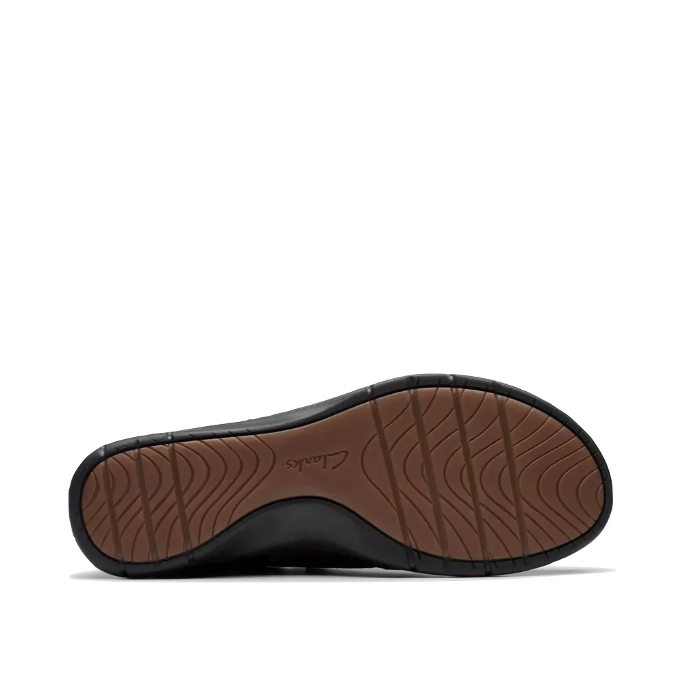 Clarks Women's Certina Pure Leather Side Zip Slip On in Antique Brown Bronze