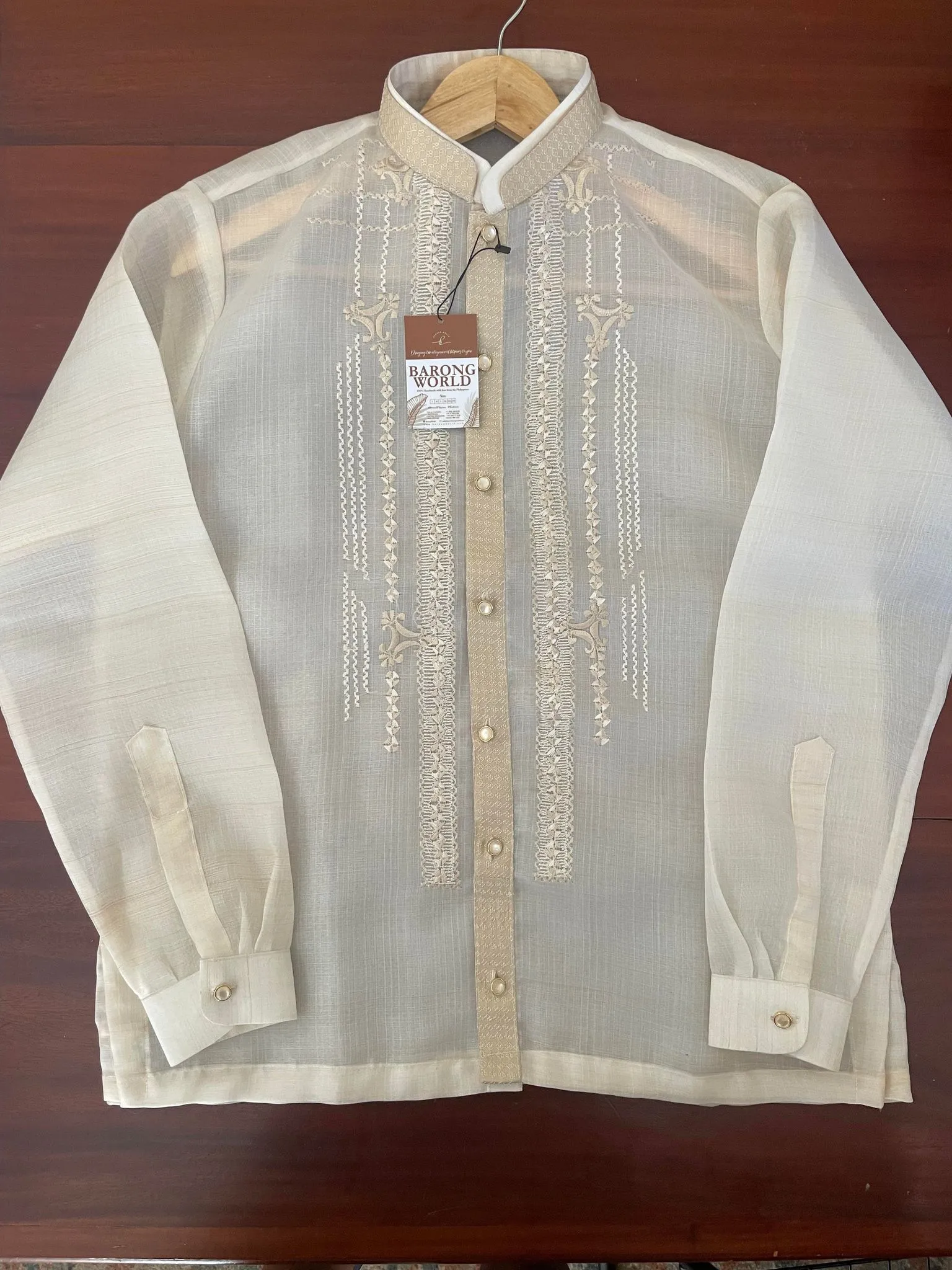 Cocoon Classic Premium Barong Tagalog Full Open - Joshua - JV401