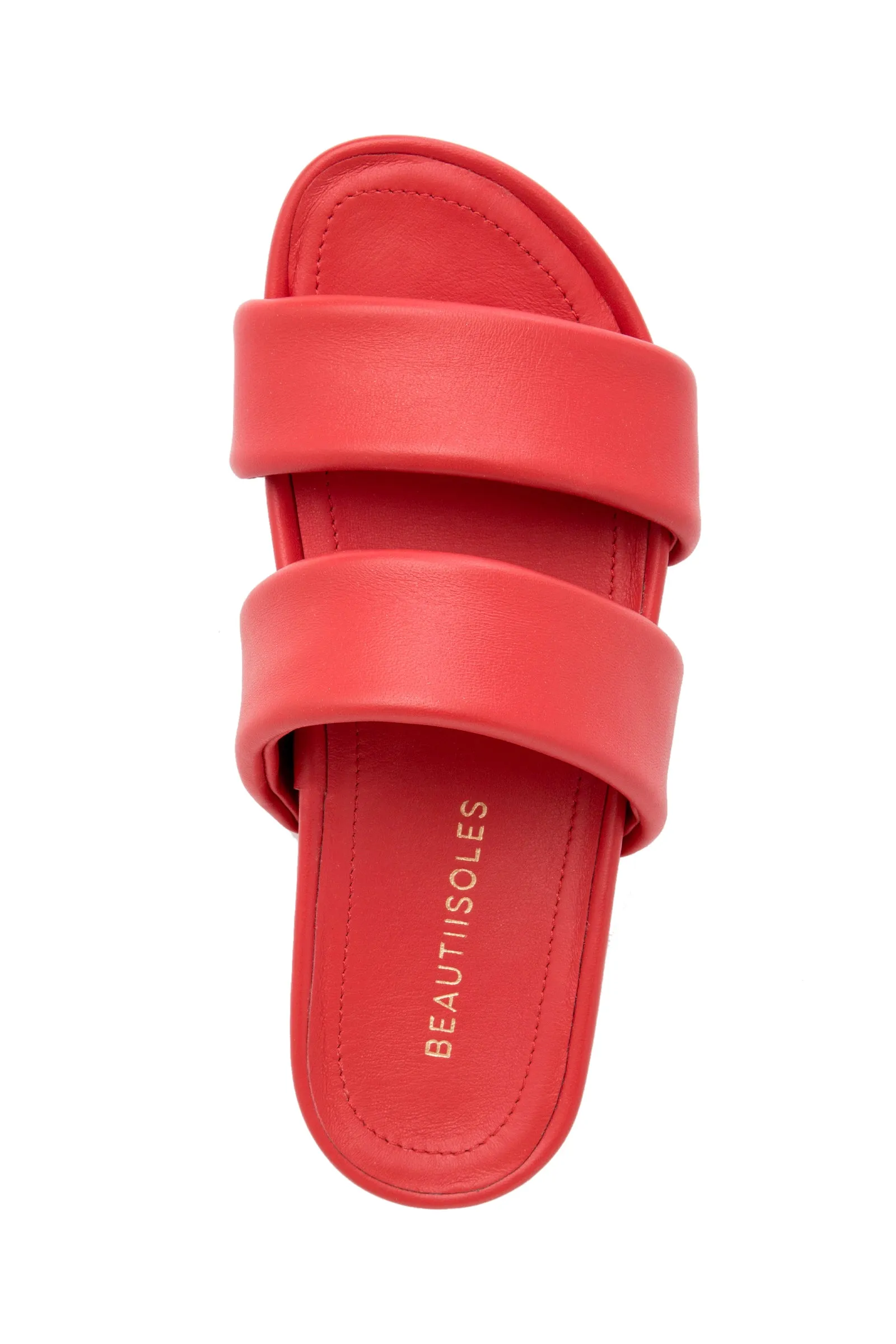 Hallie Black Leather Slide