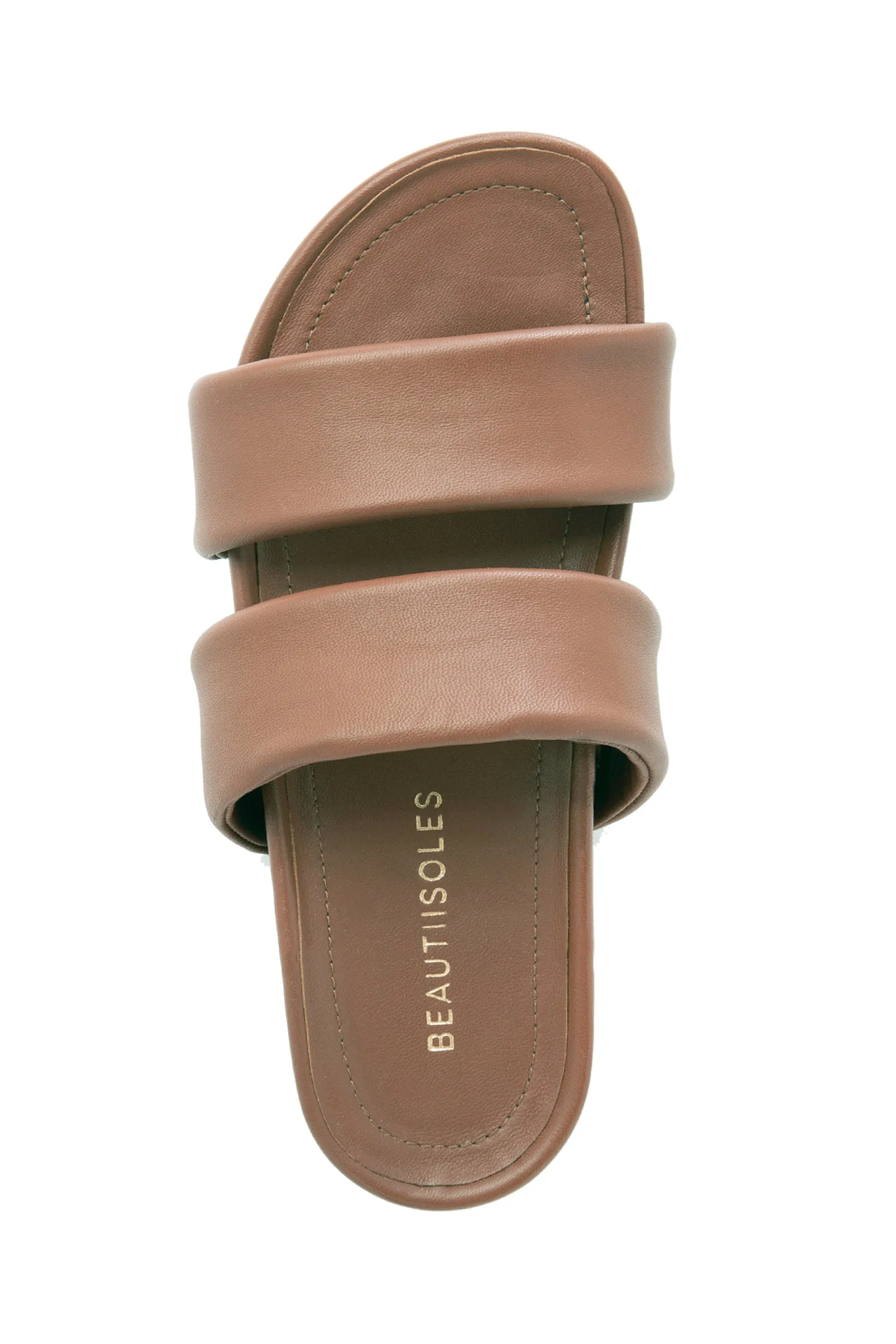 Hallie Black Leather Slide