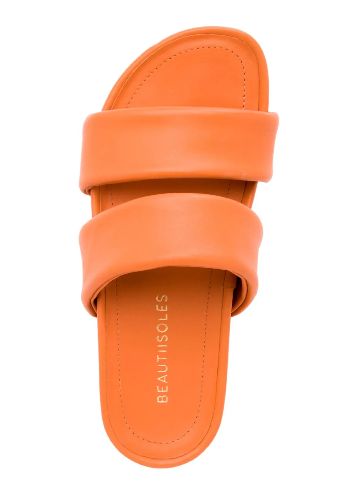 Hallie Black Leather Slide
