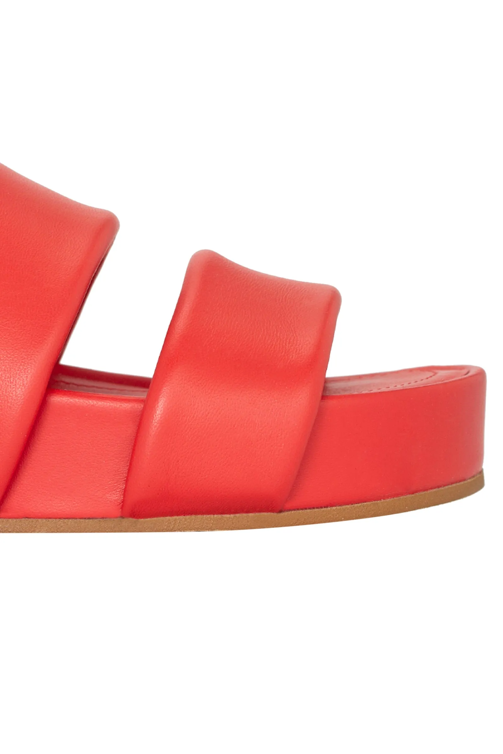 Hallie Black Leather Slide