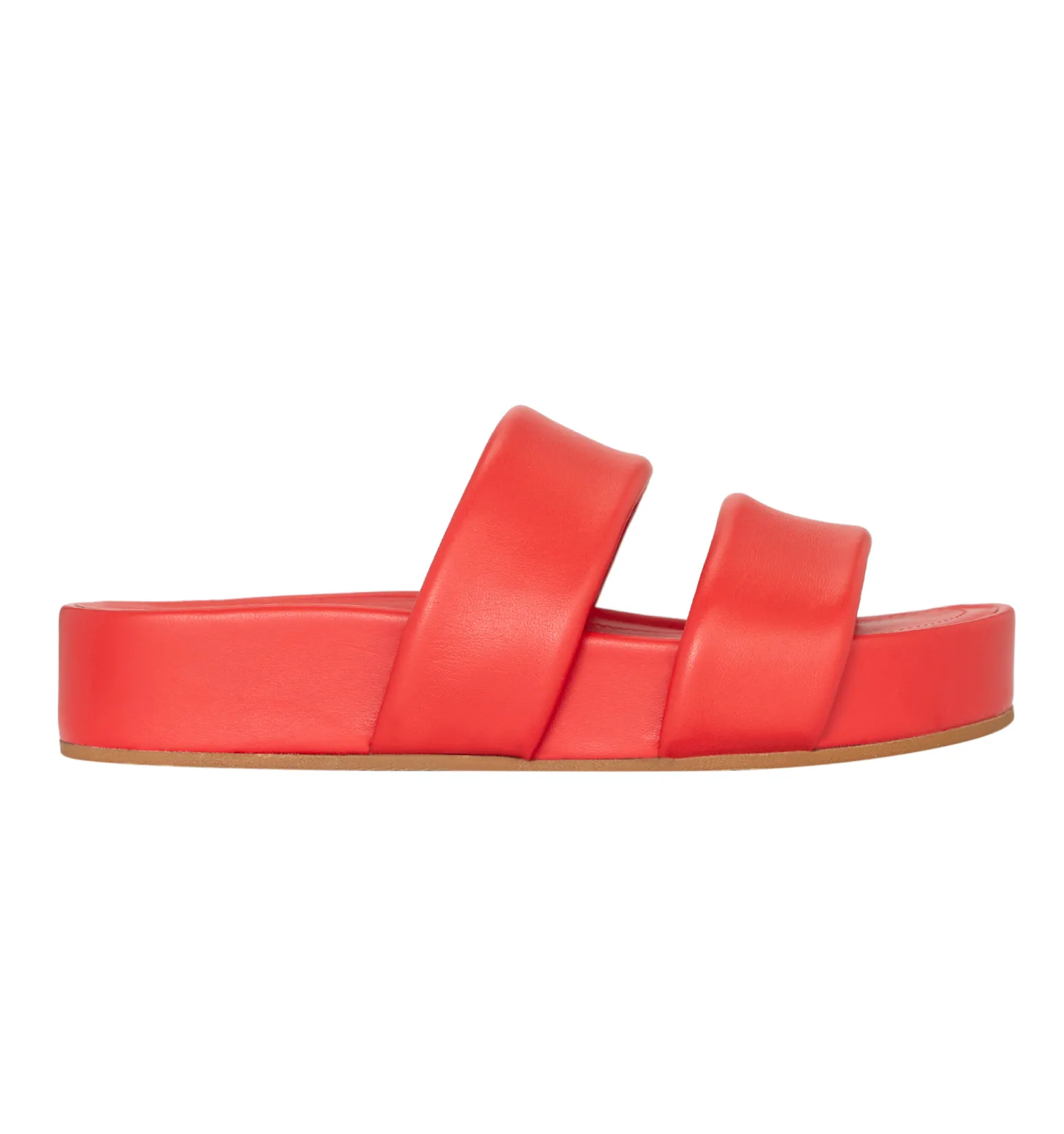 Hallie Black Leather Slide