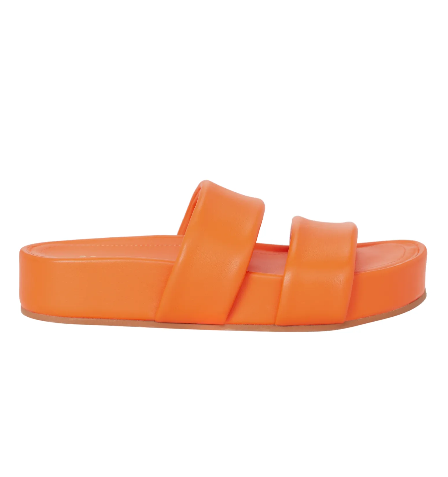 Hallie Black Leather Slide
