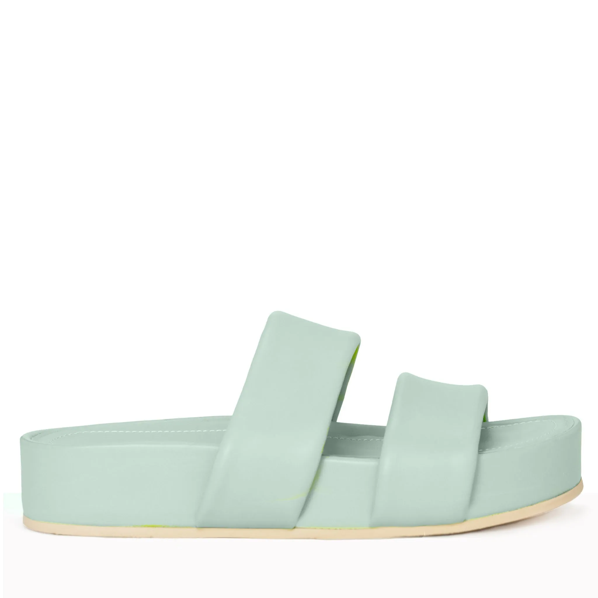 Hallie Black Leather Slide