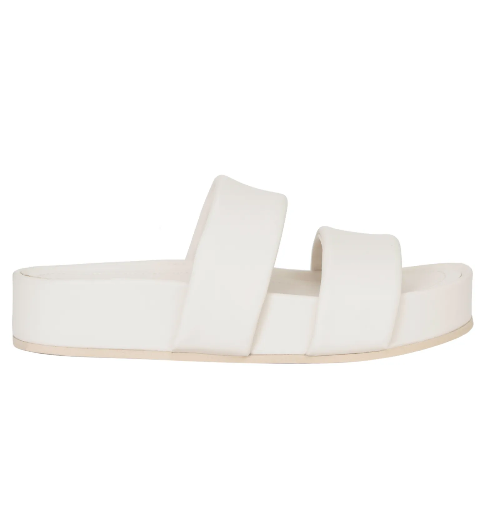 Hallie Black Leather Slide