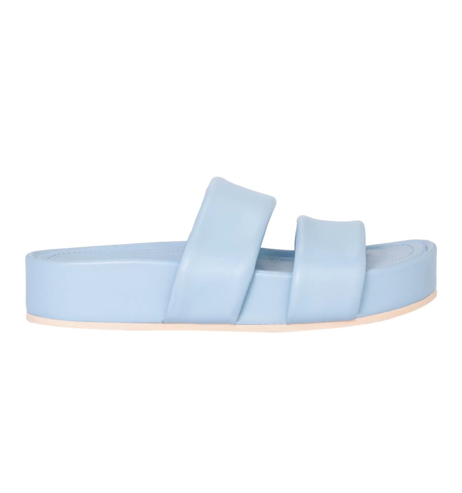 Hallie Black Leather Slide