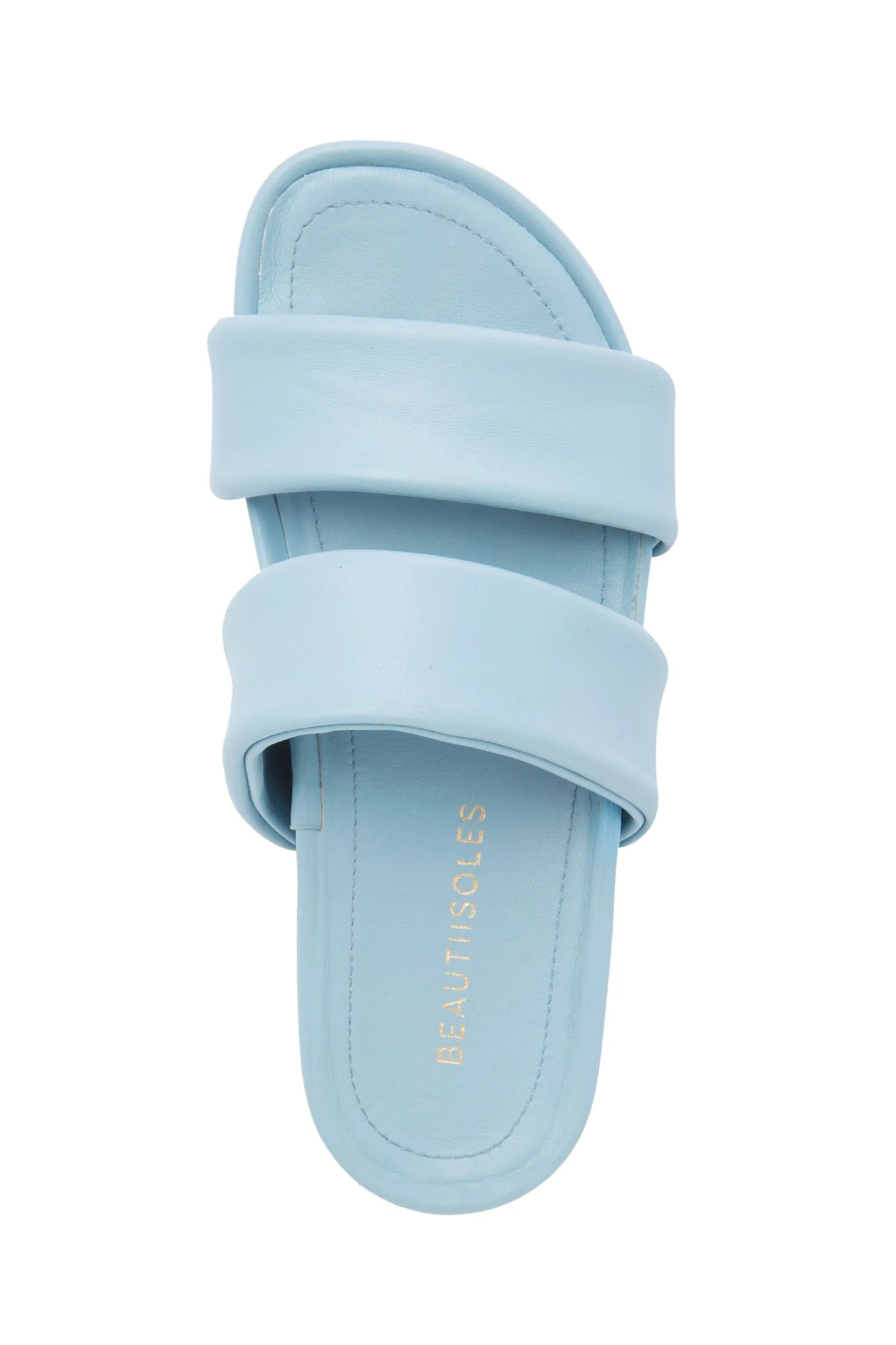 Hallie Black Leather Slide