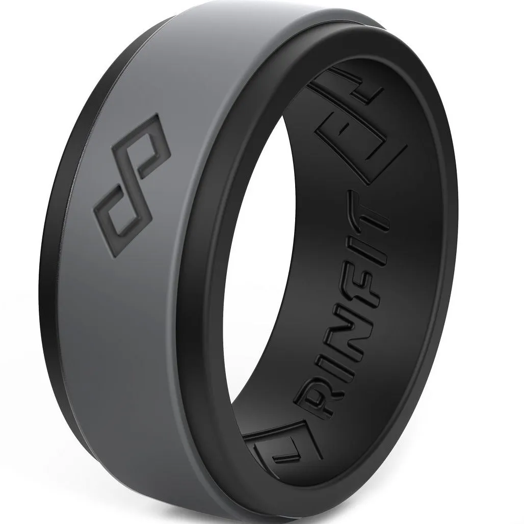 Men's Infinity Silicone Ring, Rinfit-Air. Comfortable & Durable Wedding Band.