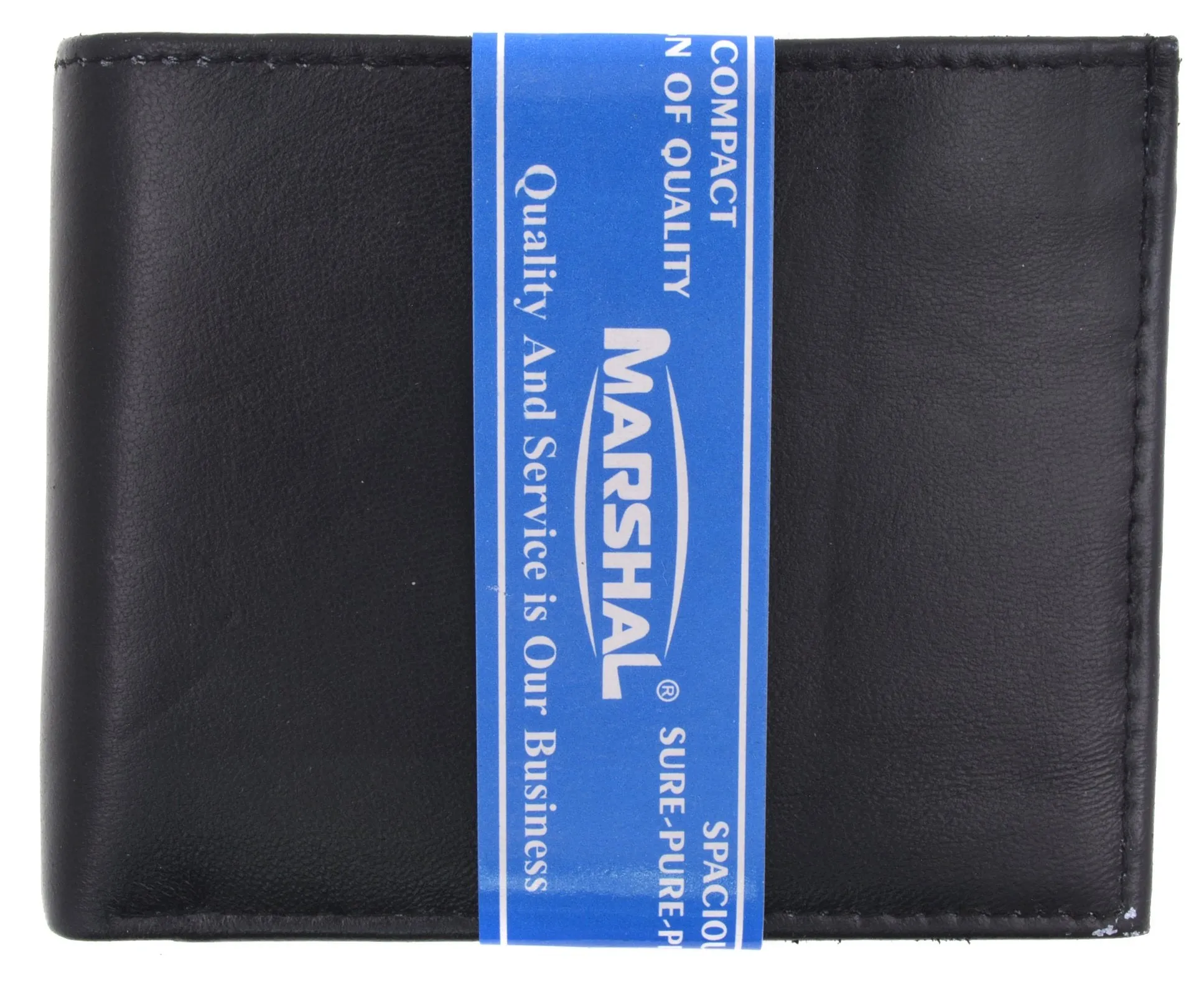 Mens Premium Leather Wallet Lamb Bifold W Coin Pouch P59