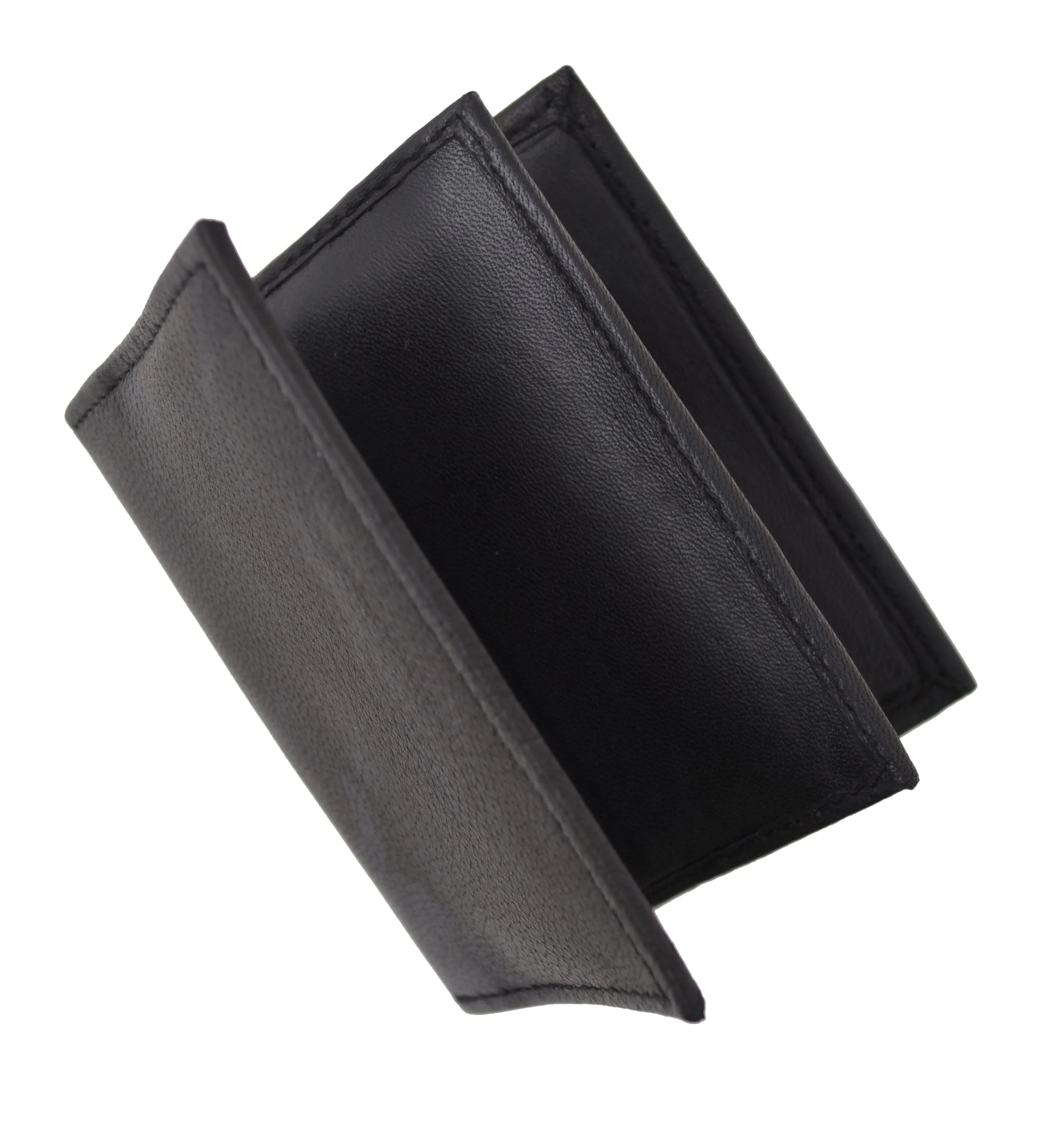 RFID Blocking Premium Genuine Leather Multi Credit Card Holder Wallet with Center Flap RFIDP74