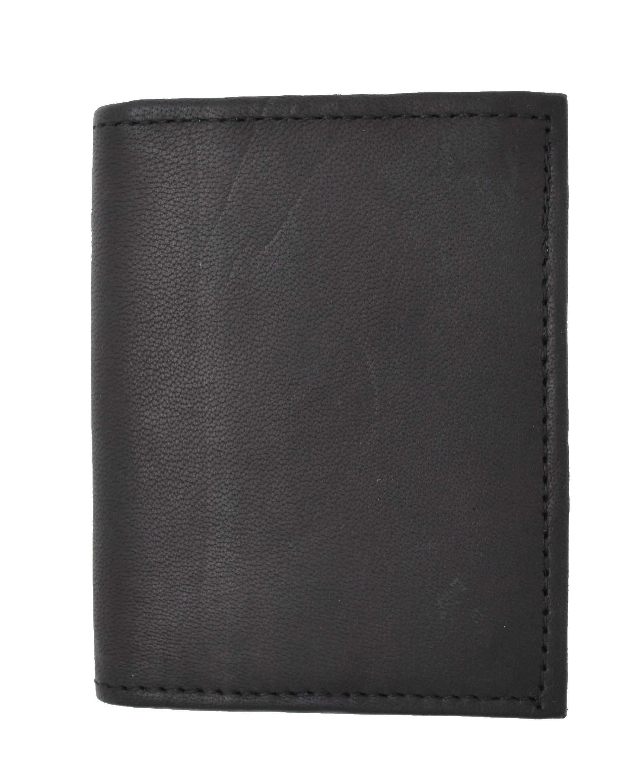 RFID Blocking Premium Genuine Leather Multi Credit Card Holder Wallet with Center Flap RFIDP74