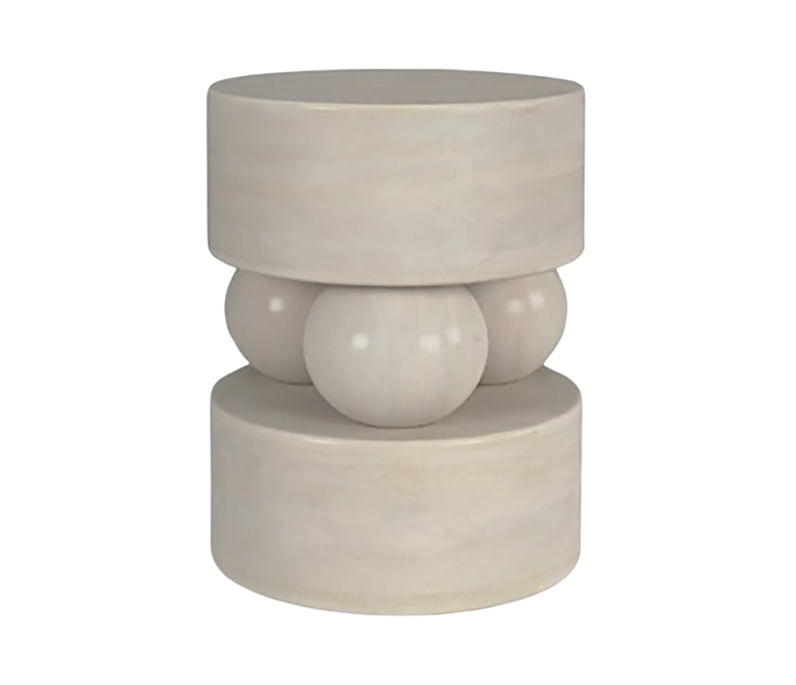 Studio Accent Table - Washed White