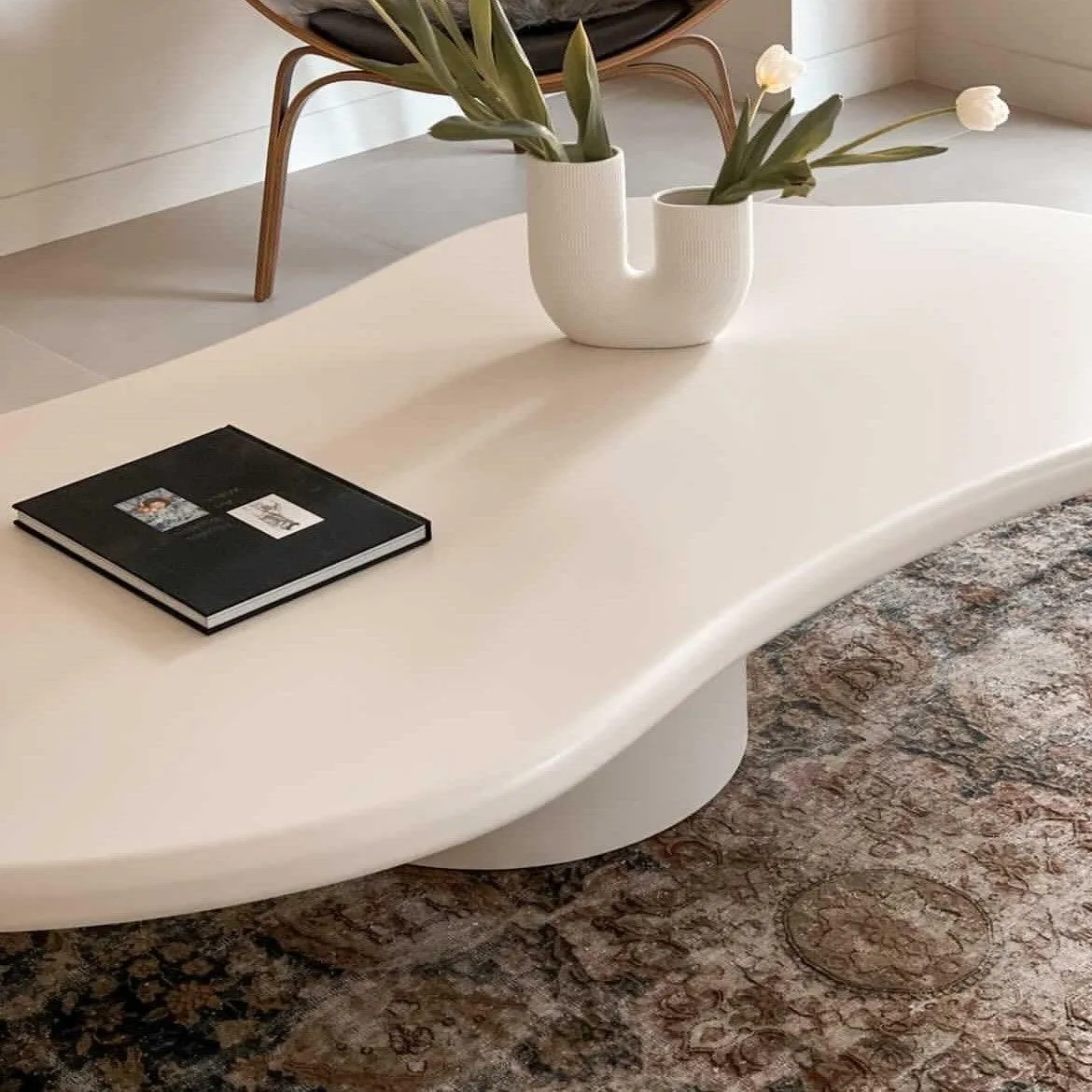 Wave Coffee Table - Plaster Finish